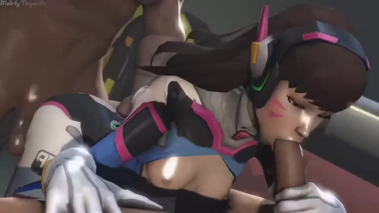 D.Va Threesome Sex - Timpossible