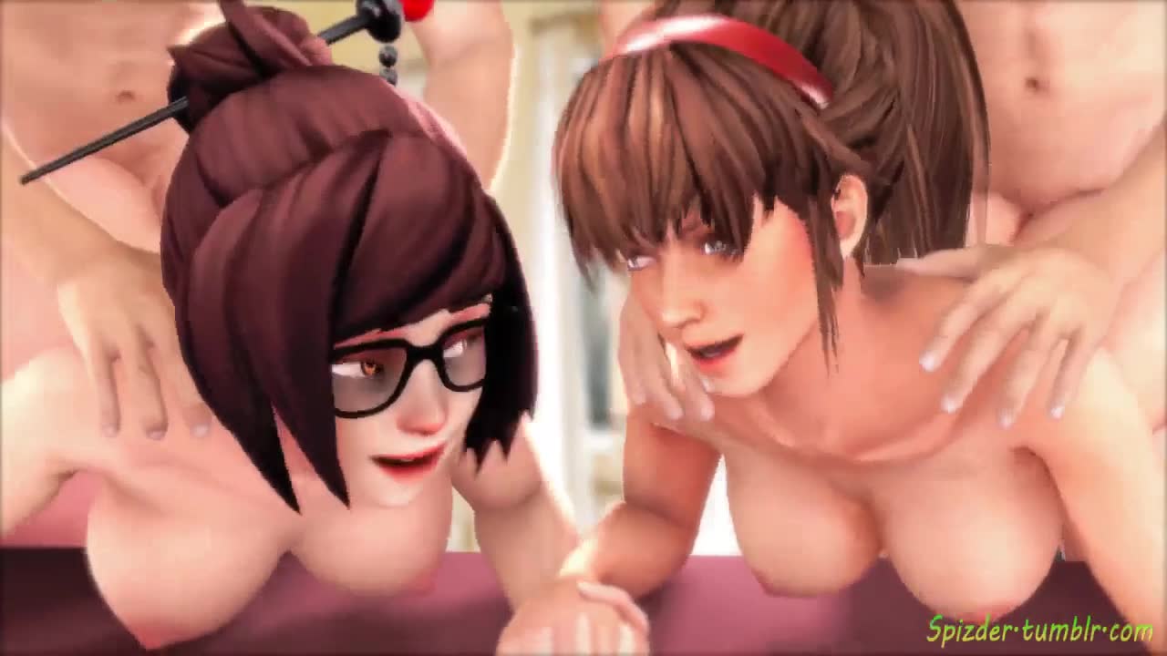 Mei and Hitomi Double Date - Spizder